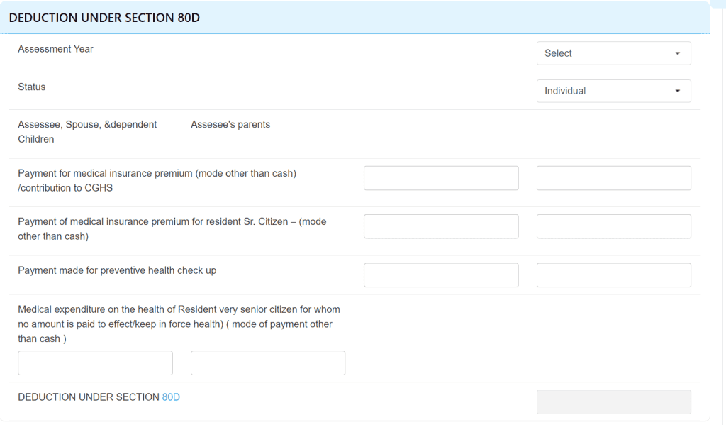 How to claim deductions under ITR section 80D