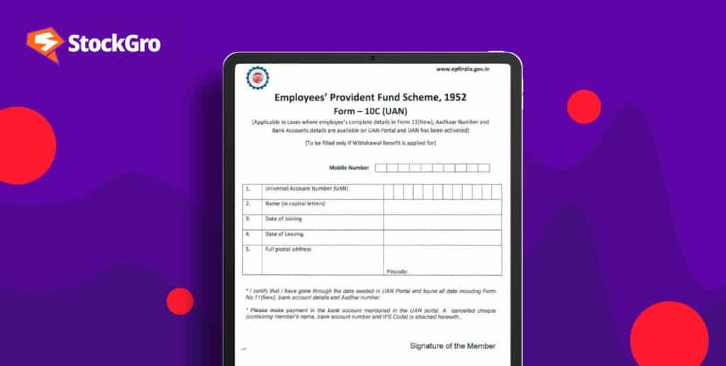 EPF Form 10C