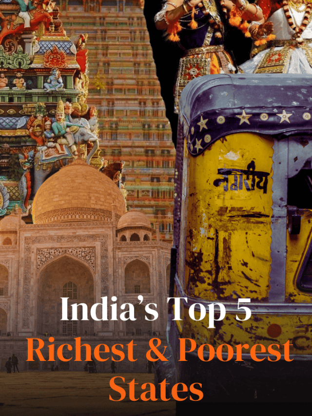 India’s Top 5 richest and poorest states.