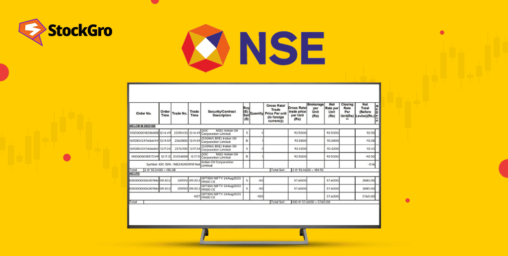 Stockbrokers Contract Notes