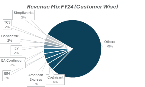 Revenue Mix FY24
(Customer Wise)